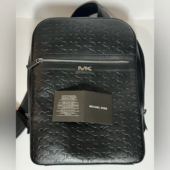 Michael Kors Black Leather Backpack $180